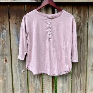 Mate the label dusty rose sz small Henley